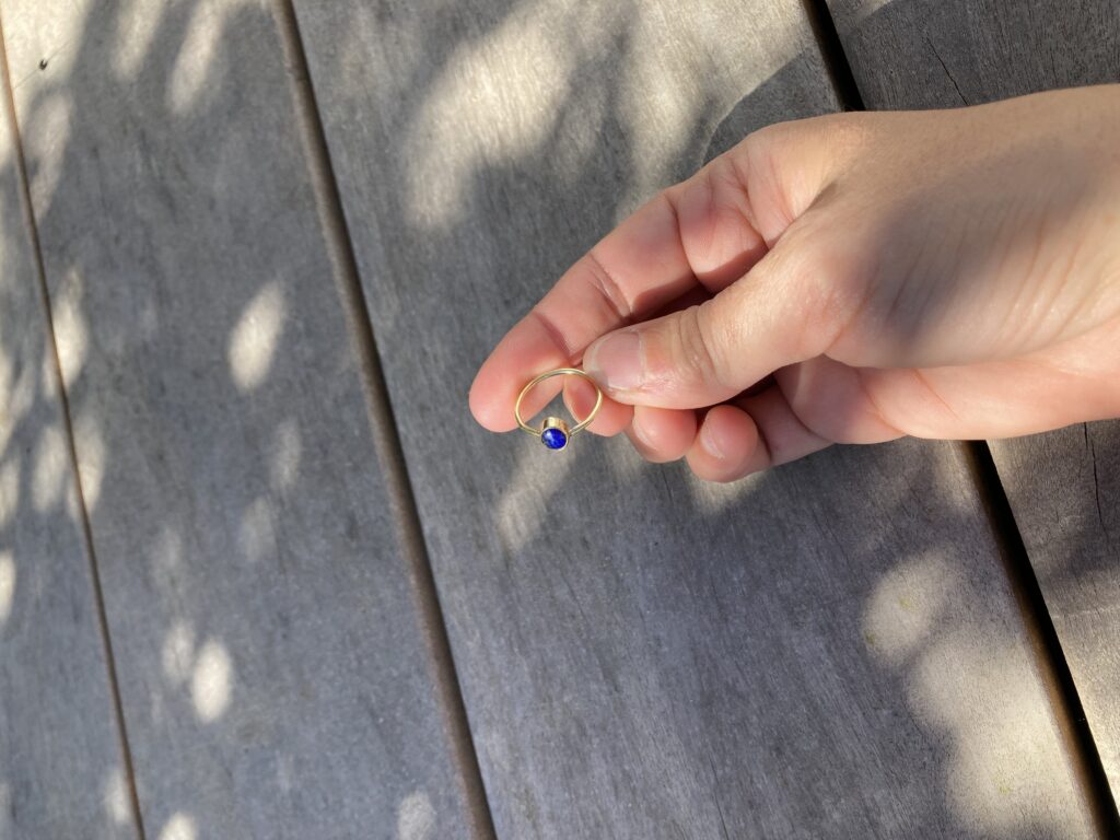 Bague fine Lapis Lazuli — vue 2
