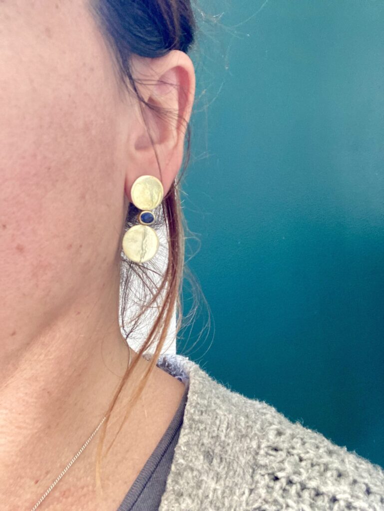 Boucles ellipses lapis portée