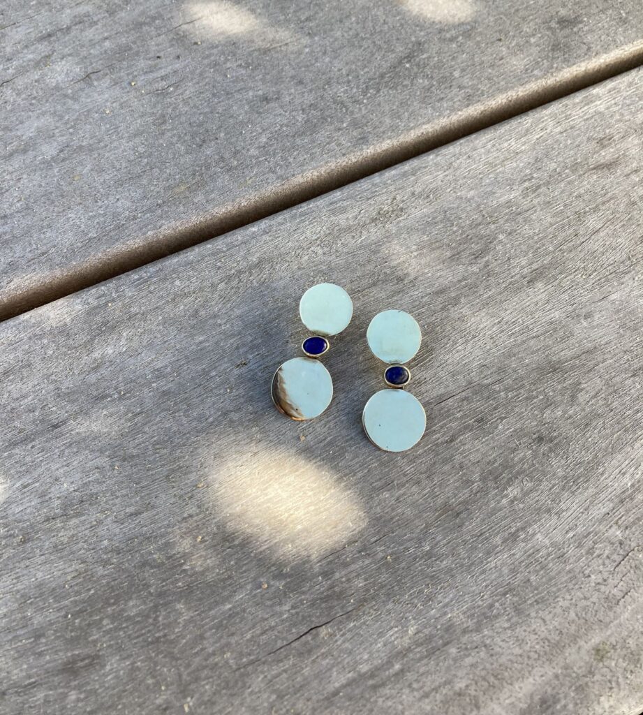 Boucles ellipses lapis — vue 2