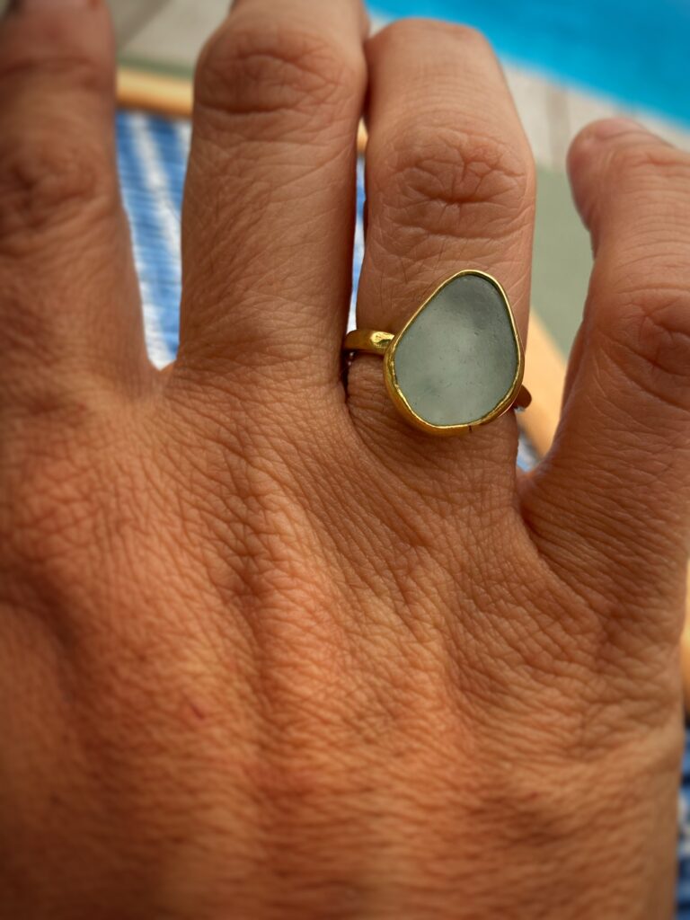 Bague El Agua portée