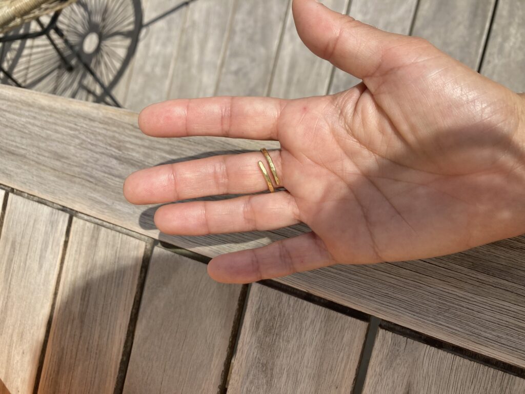 Bague Mendia portée