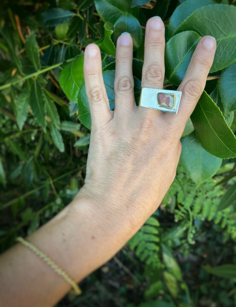 Bague bi tonuko portée