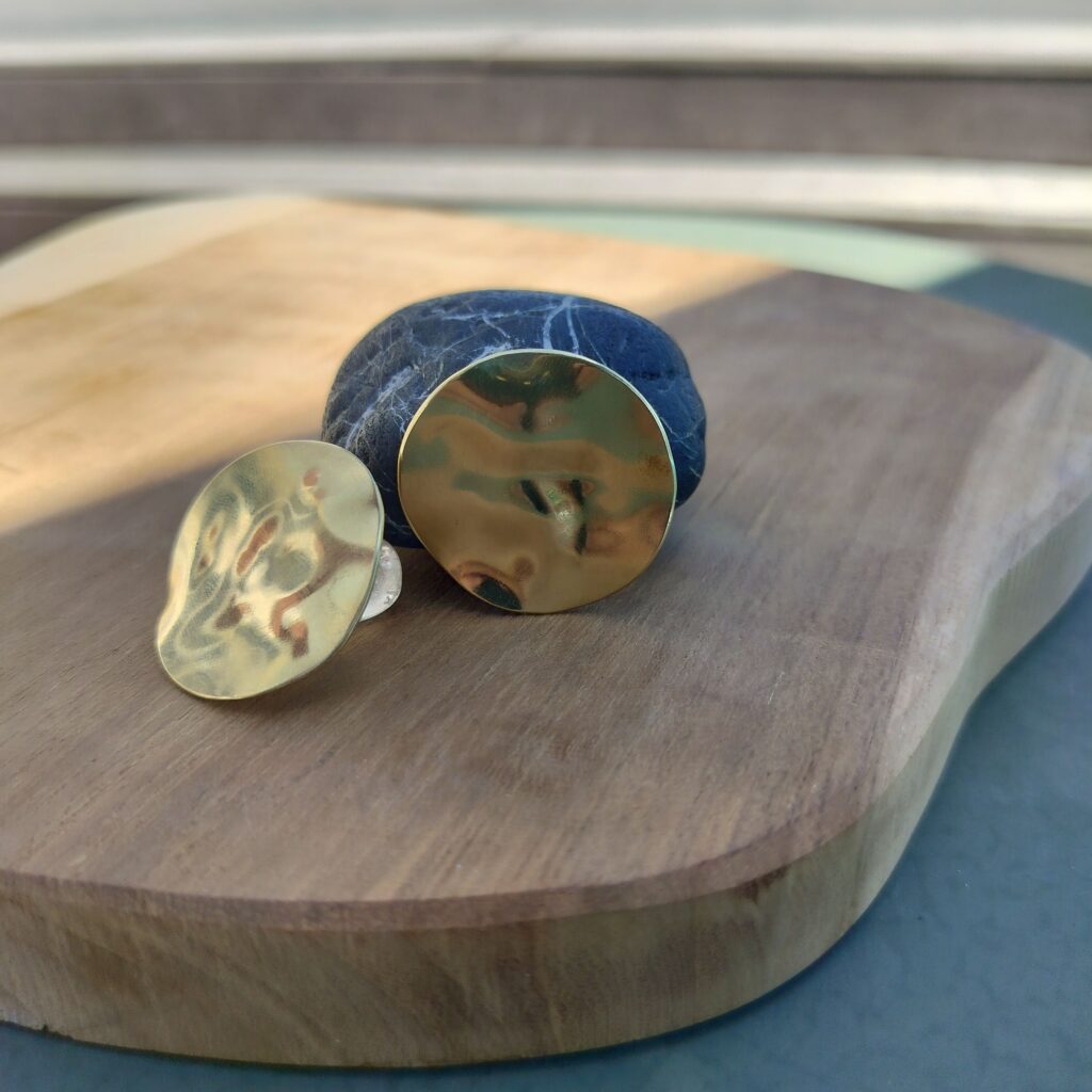 Boucles Soleil – Laiton martelé — vue 2