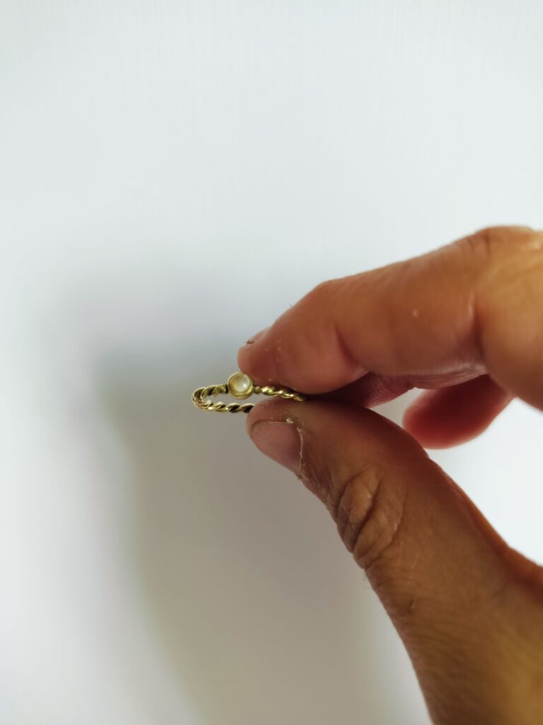 Bague torsadée – citrine — vue 2