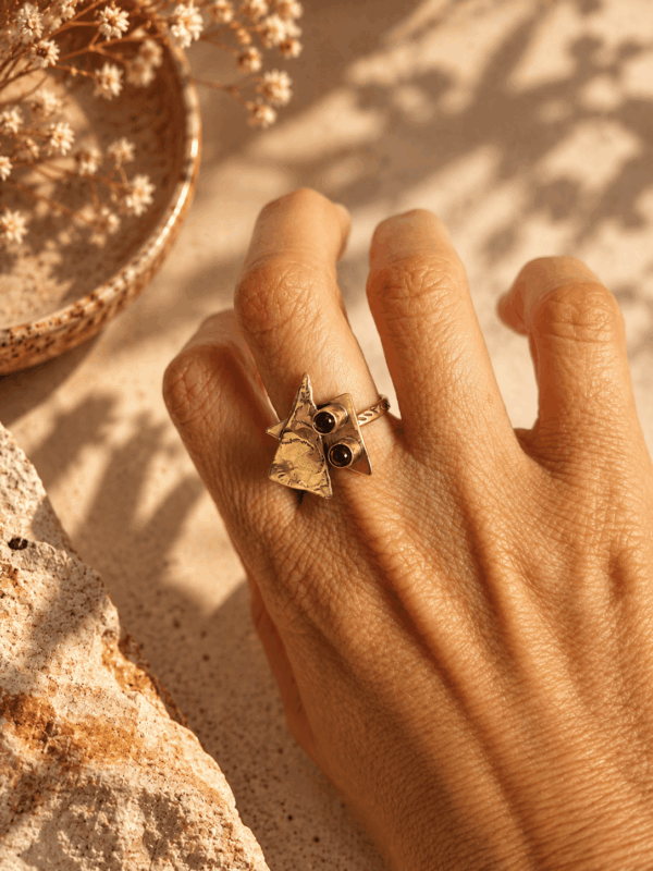 bague-triangles-textures–grenat-citrine