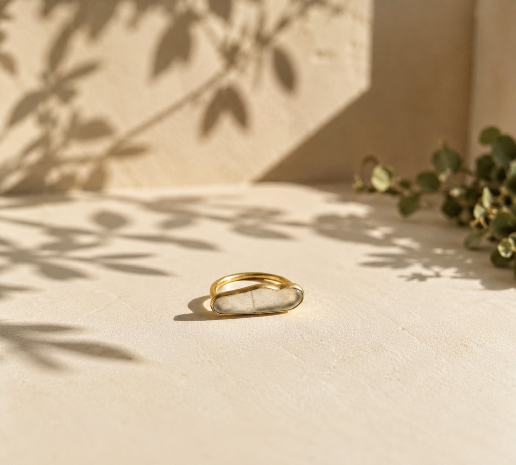 Bague verre brisé — vue 3