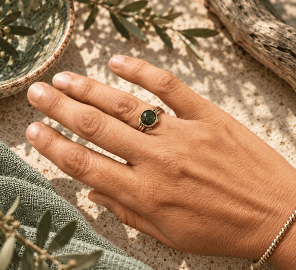 Bague Agate Mousse
