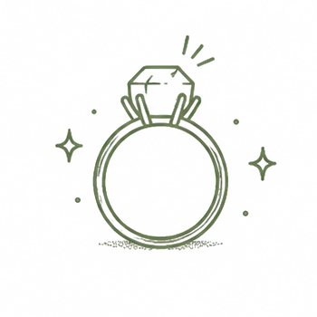 Bague sertie illustrant les créations originales en exemplaire unique