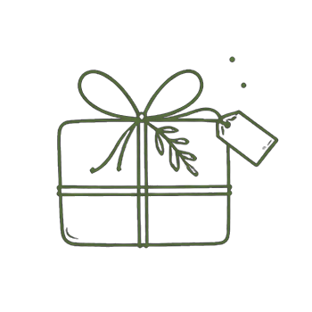 Cadeau emballé illustrant la livraison soignée et suivie